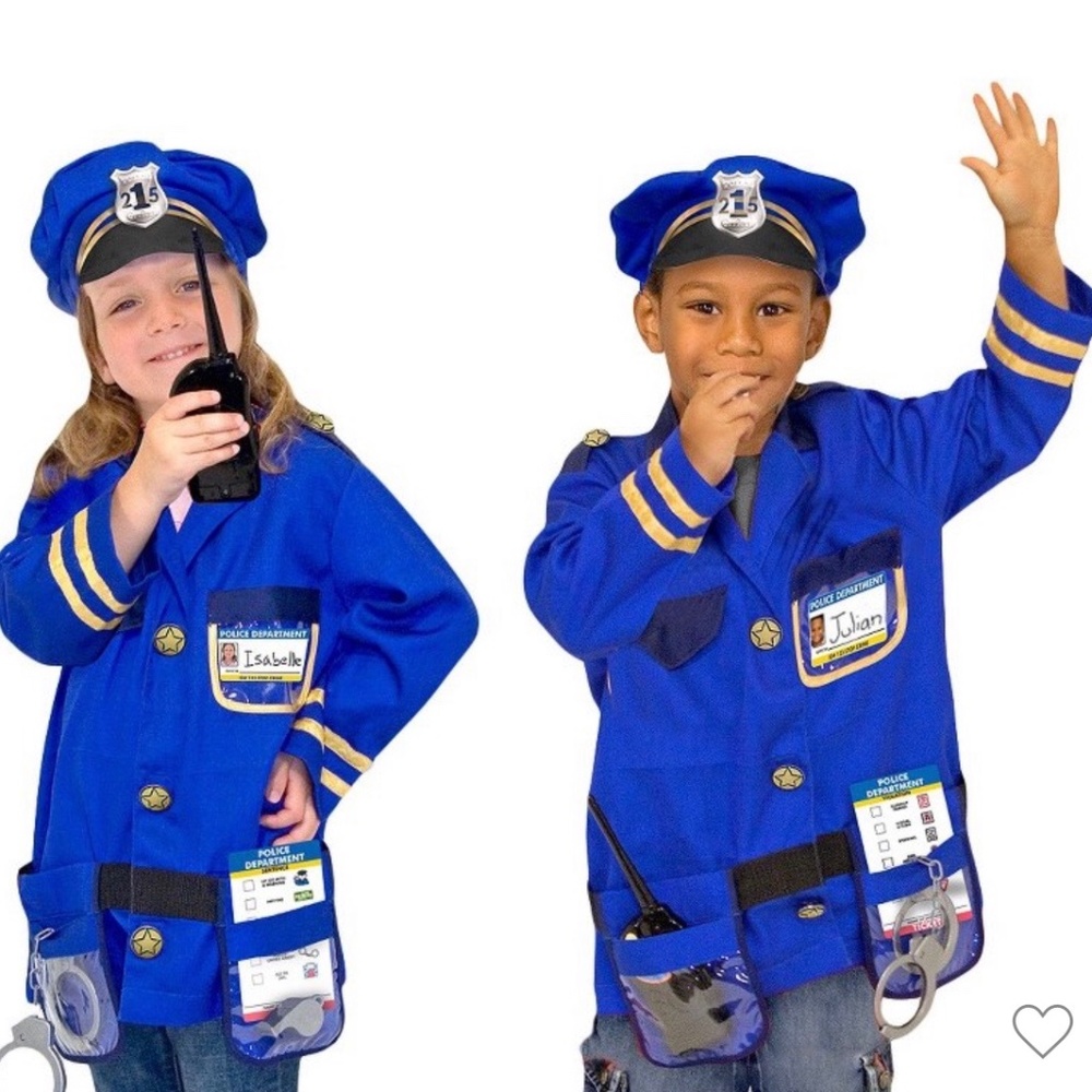 MELISSA AND DOUG Police Dress-up Costume- 3-6 yo